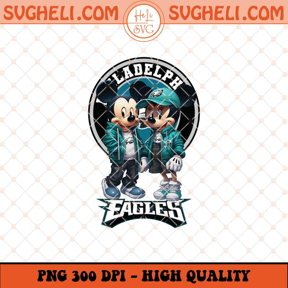 Mickey Minnie Mouse Philadelphia Eagles Football Png Sublimation Files