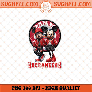 Mickey Minnie Mouse Tampa Bay Buccaneers Football Png Sublimation Files