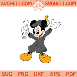 Mickey Mouse Graduation Svg Graduation Senior 2025 Svg Png Dxf Eps Files