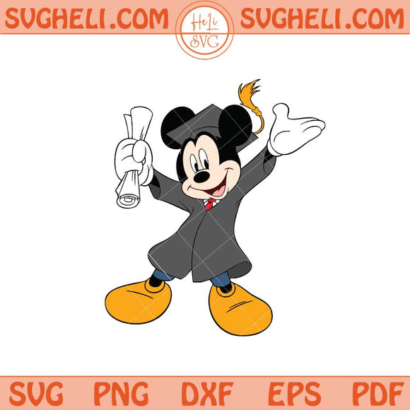 Mickey Mouse Graduation Svg Graduation Senior 2025 Svg Png Dxf Eps Files