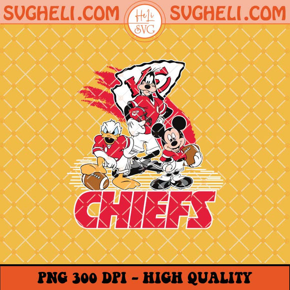 Mickey Mouse Kansas City Chiefs NFL Png Mickey Chiefs Png Sublimation Files