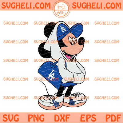 Mickey Mouse LA Dodgers Svg Mickey Los Angeles Dodgers Svg