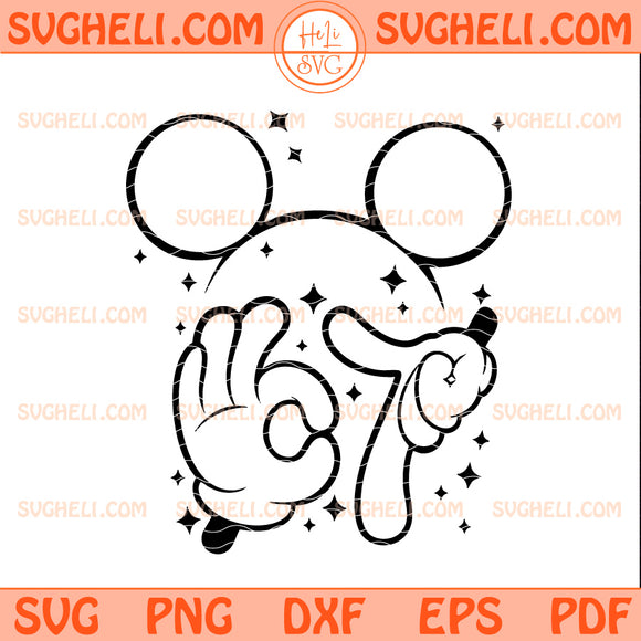 Mickey Six Seven Meme Svg Mickey 67 Meme Trendy Svg