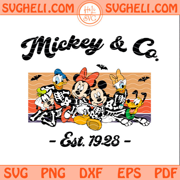 Mickey & Co 1928 Halloween Svg Disney Halloween Svg