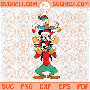 Mickey and Friends Christmas Svg Christmas Friends Svg Holiday Svg Png Dxf Eps