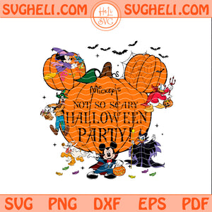 Mickey's Not So Scary Halloween Party Svg Halloween Svg