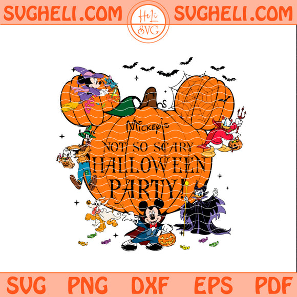 Mickey's Not So Scary Halloween Party Svg Halloween Svg