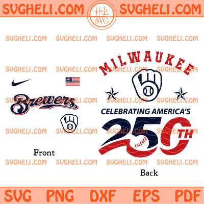 Milwaukee Brewers America 250th Anniversary 2026 Svg