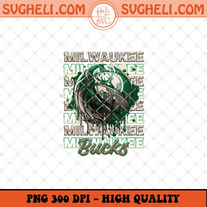 Milwaukee Bucks Basketball Png NBA Basketball Png Sublimation Files