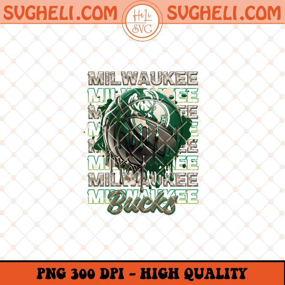 Milwaukee Bucks Basketball Png NBA Basketball Png Sublimation Files