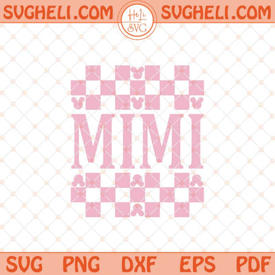 Mimi Checkered Mouse Svg Mimi Mouse Svg Mouse Svg Png Dxf Eps Files