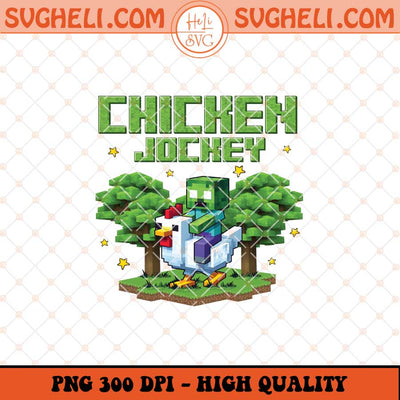 Minecraft Chicken Jockey Png Jockey Chicken 2025 Png Sublimation Files