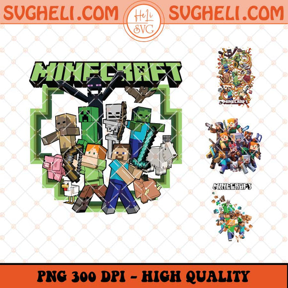 Minecraft Game Png Game Character Sublimation Design Files