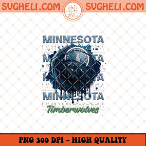 Minnesota Timberwolves Basketball Png NBA Basketball Png Sublimation Files