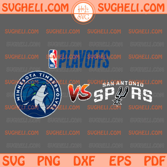 Minnesota Timberwolves vs San Antonio Spurs 2026 NBA Svg