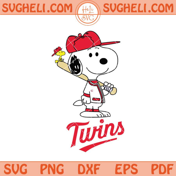 Minnesota Twins Snoopy Baseball Svg Minnesota Twins MLB Svg Png Dxf Eps Files