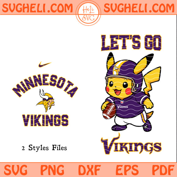 Minnesota Vikings Pokemon NFL Svg Minnesota Vikings Svg