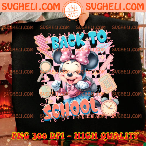 Minnie Back to School Png Disney Back to School Png