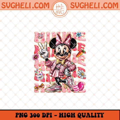 Minnie Easter With Sunglasses Png Minnie Bunny Png Sublimation Files