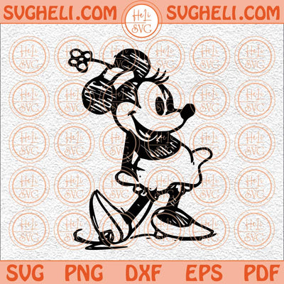 Miss Mouse Sketch Svg Classic Miss Mouse Svg Family Vacation Svg Png Dxf Eps