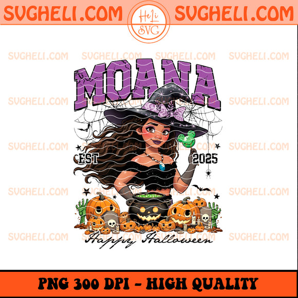 Moana The Witch Est 2025 Happy Halloween Png