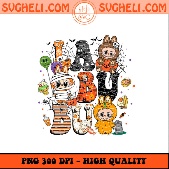 Monster Labubu Halloween Vibes Png Labubu Teams Spooky Png