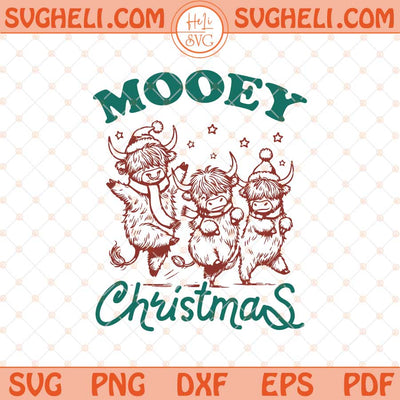 Mooey Christmas Cow Lover Club Svg Christmas Western Svg Png Dxf Eps Files