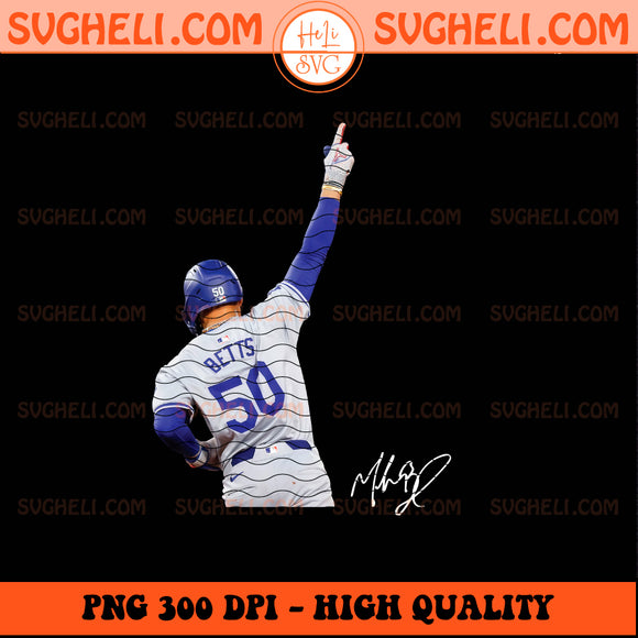 Mookie Betts 50 LA Dodgers Png Los Angeles Dodgers Player Png