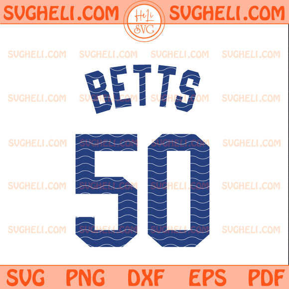 Mookie Betts 50 LA Dodgers Svg LA Dodgers Mookie Betts Svg