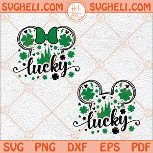 Mouse And Friends St Patrick Day Svg Lucky St Patrick's Day Svg Png Dxf Eps Files