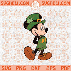 Mouse Boy St Patricks Day Svg Mickey Disney Patrick Svg Mickey Svg Png Dxf Eps Files