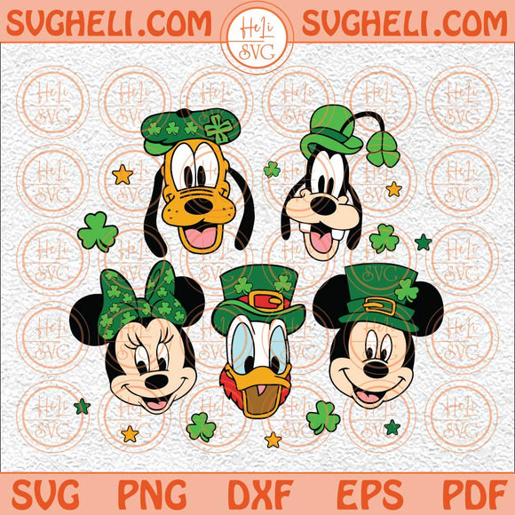 Mouse St Patrick Svg Mouse And Friends Saint Patricks Day Svg Png Dxf Eps Files
