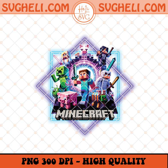 Movie Main Characters Group Shot Cartoon Style Png Sublimation Files