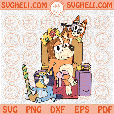Mum And Bluey Svg Bluey Bingo Svg Bluey Family Svg Bluey Svg Png Dxf Eps Files