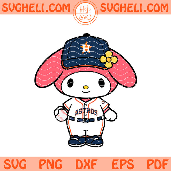 My Melody Houston Astros Svg Baseball My Melody Svg Png Dxf Eps Files