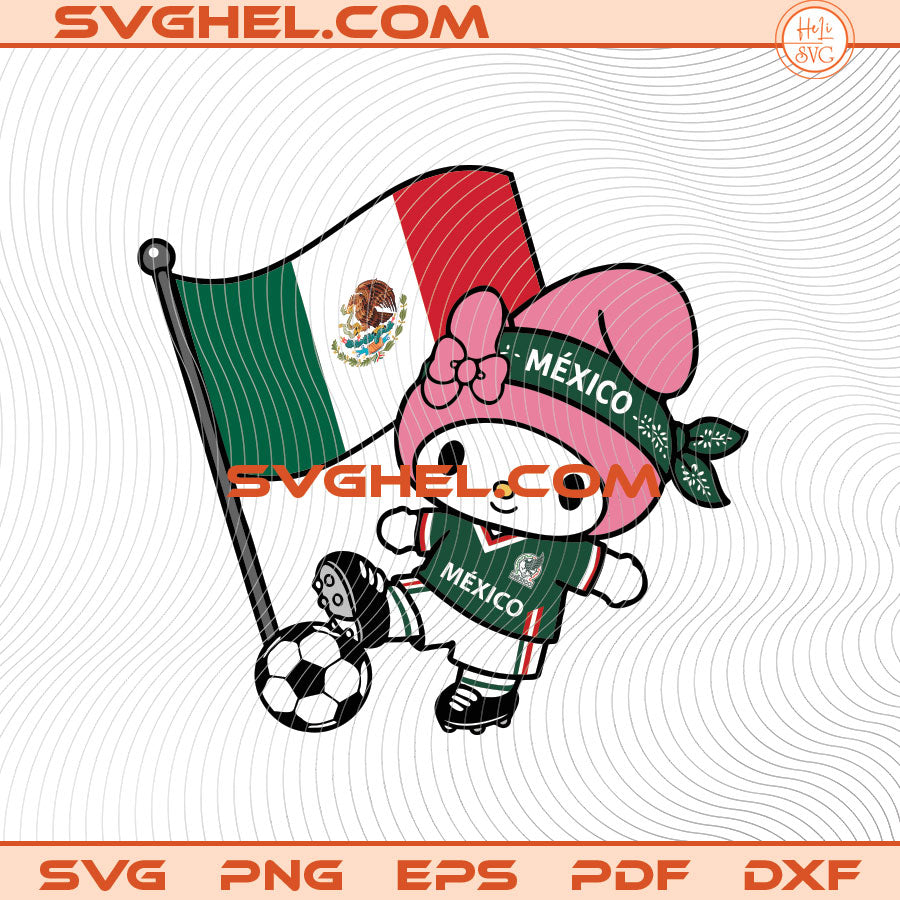 My Melody Mexico World Cup 2026 Svg Sanrio World Cup Svg