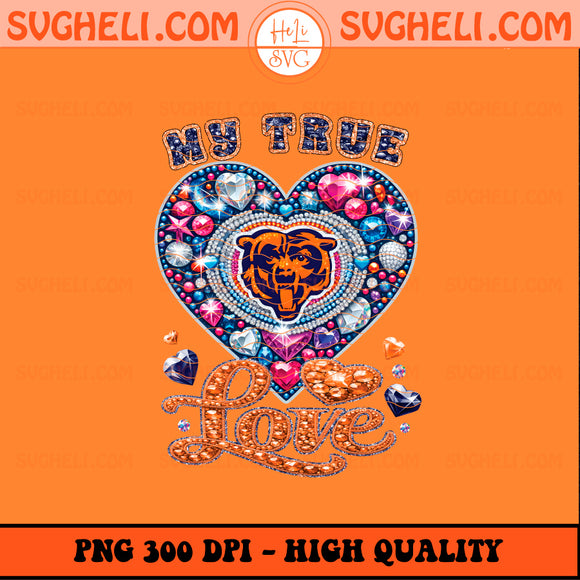 My True Love Chicago Bears NFL Png Chicago Bears Png