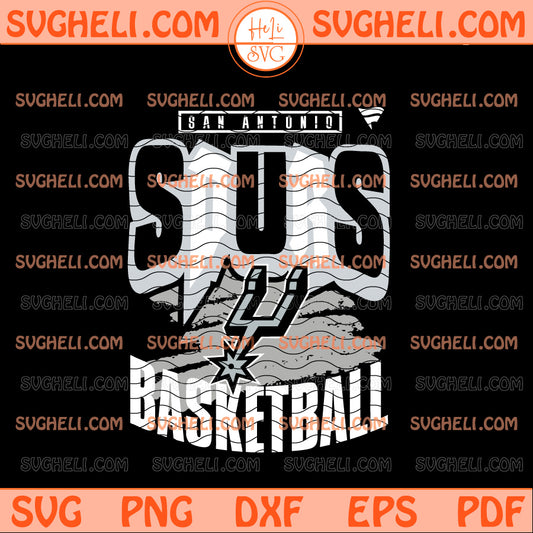 NBA Black San Antonio Spurs Game Svg Spurs Basketball Svg