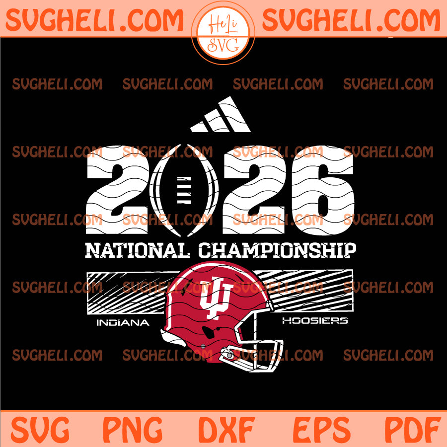 National Championship 2026 Indiana Hoosiers Svg
