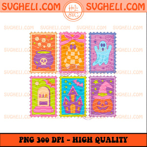 Neon Halloween Stamp Bow Png Girly Halloween Stamps Png