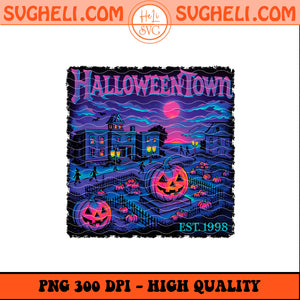 Neon Halloween Town Png Ghost Lacey Halloween Town Png