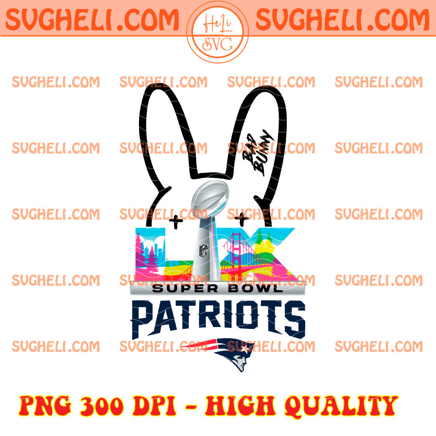 New England Patriots Bad Bunny Super Bowl LX 2026 Png