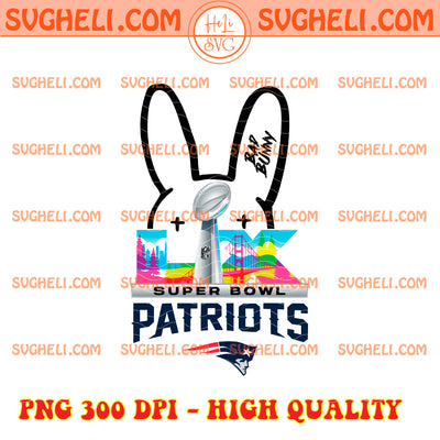 New England Patriots Bad Bunny Super Bowl LX 2026 Png