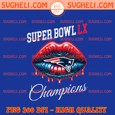 New England Patriots Lips Png Patriots Super Bowl LX Png