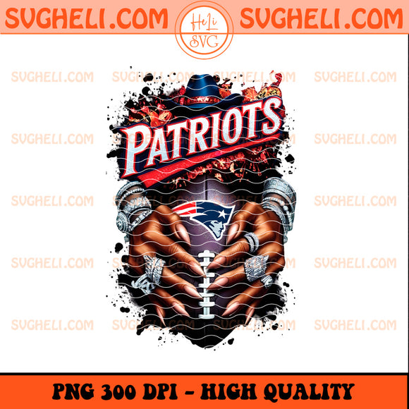 New England Patriots NFL Hand Nail Finger Png