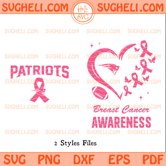 New England Patriots October Breast Cancer Awareness Svg