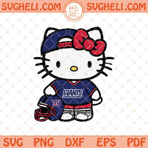 New York Giants Hello Kitty Svg New York Football Svg Png Dxf Eps Files