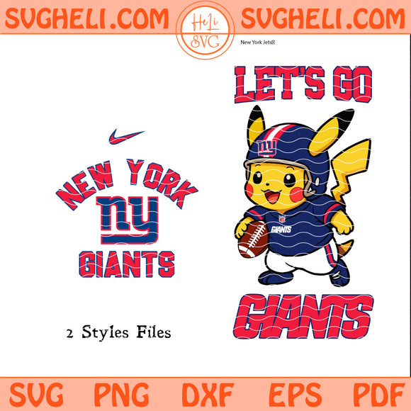 New York Giants Pokemon NFL Svg New York Giants Svg