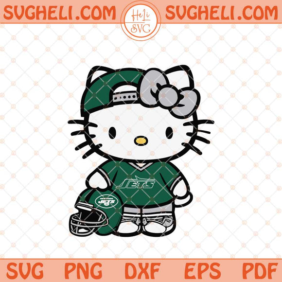 New York Jets Hello Kitty Svg New York Football Svg Png Dxf Eps Files