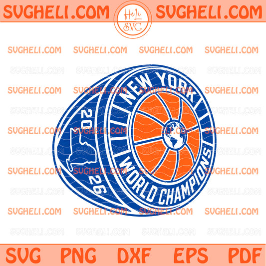 New York Knicks 2026 Championship Ring Svg Knicks Svg